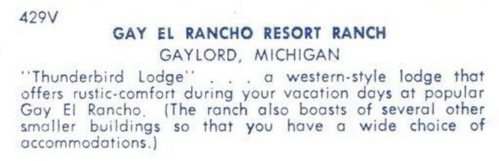 Sojourn Lakeside Resort (Gay El Rancho Ranch, El Rancho Stevens Ranch) - Vintage Postcard (newer photo)